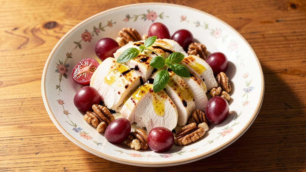 Chicken Salad Recipe With Red Grapes and Walnuts: Juicy Chicken, Plump Grapes, and Nutty Crunch in One Bowl