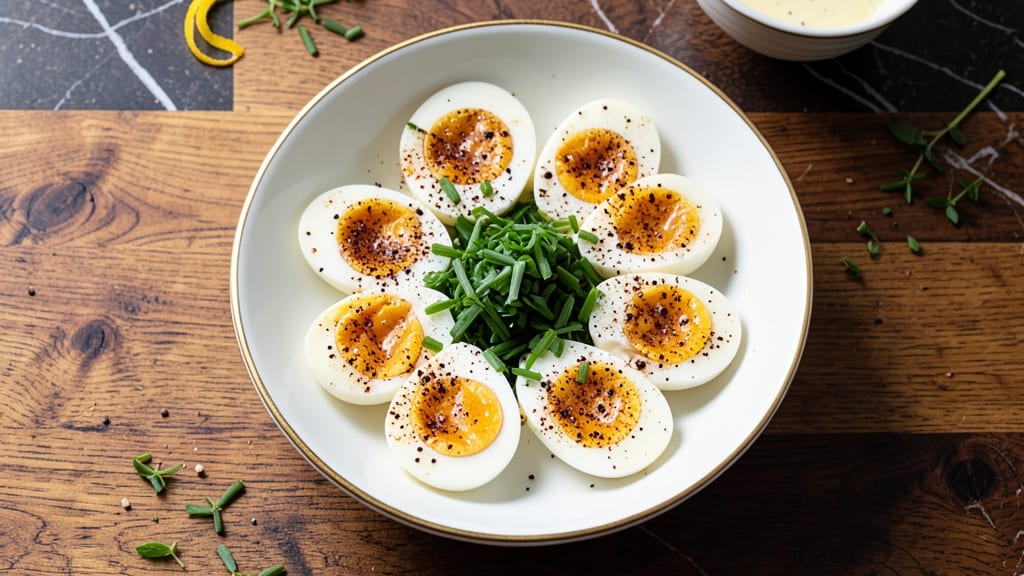 Traditional Deviled Egg Salad Recipe: Crisp Celery Crowns and Herb Cream Cheese Fusion