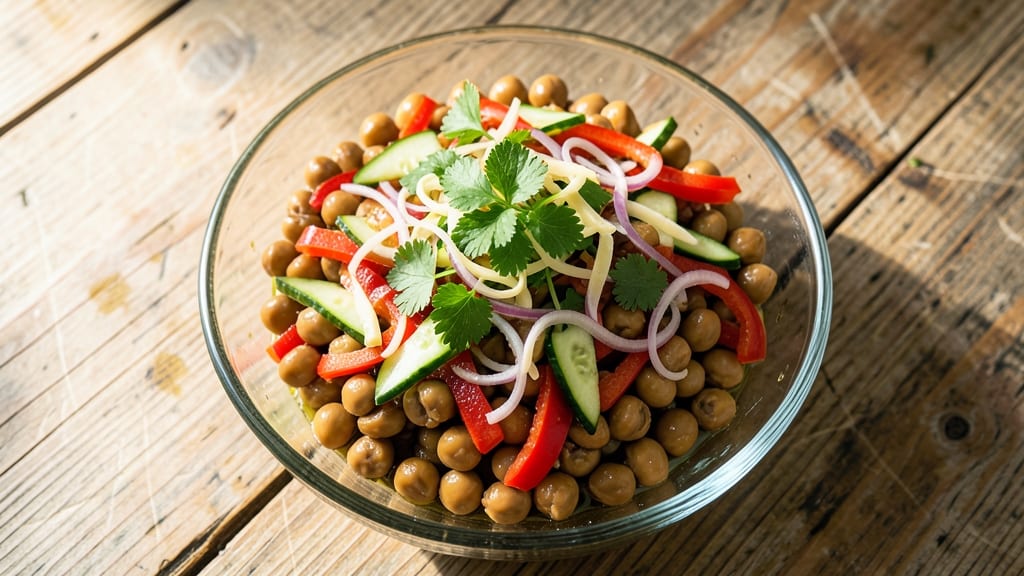 Weight Watchers Bean Salad Recipe: Crunchy Chickpeas and Zesty Herb Vinaigrette in 5 Points