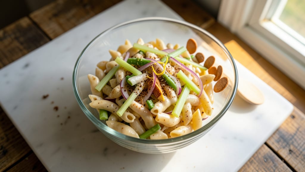 America's Test Kitchen Macaroni Salad Recipe: Classic Picnic Crunch Without Mayo Cling
