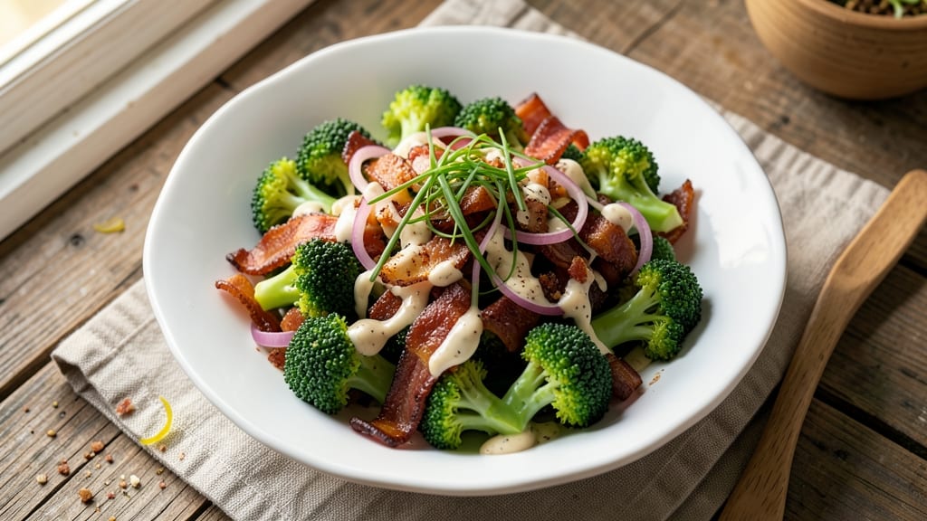 Classic Bacon Broccoli Salad Recipe: Smoky Crunch Meets Creamy Ranch Bliss