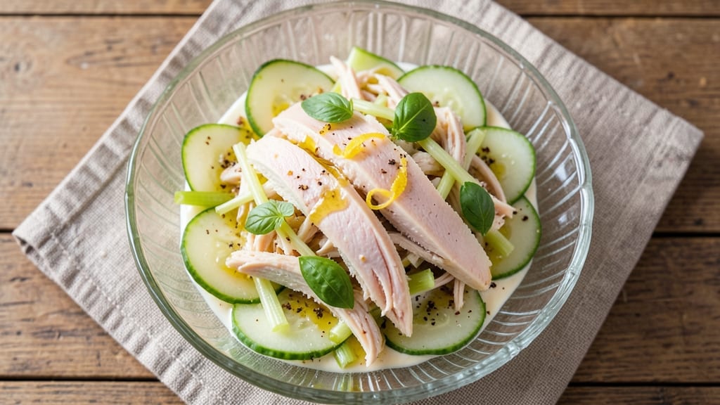 Chick-Lauryns Lemon Basil Chicken Salad Recipe: Zesty Herb Dressing Without Mayo Cling