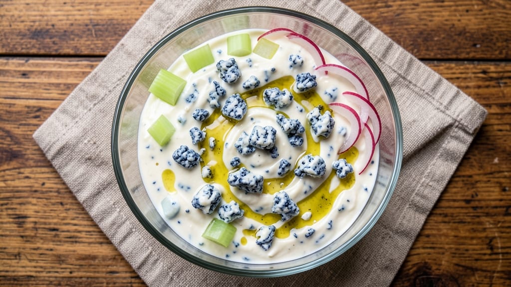 Chunky Blue Cheese Salad Dressing Recipe: Bold Celery Crunch Without Mayo