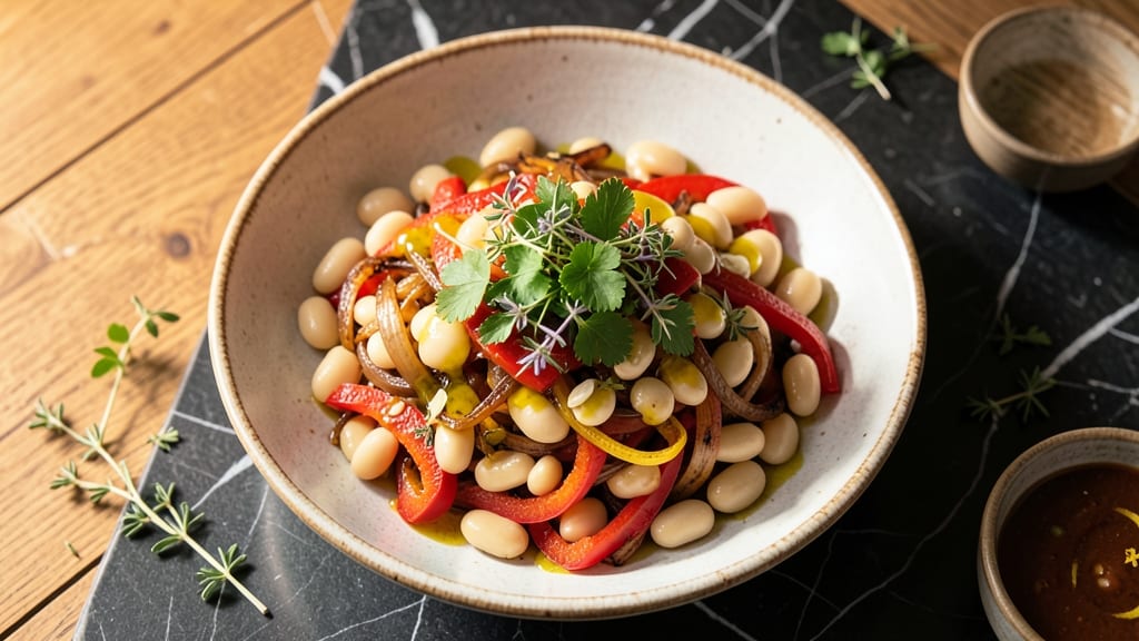 Warm White Bean Salad Recipe: Herbed Olive Oil and Lemon Zing