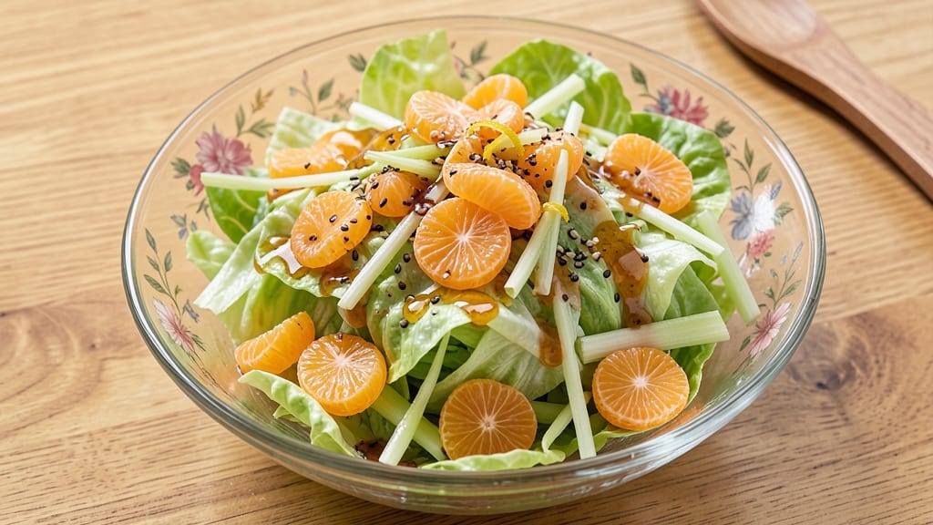 Chinese Mandarin Salad Recipe: Crisp Celery Crowns and Citrusy Vinaigrette Fusion