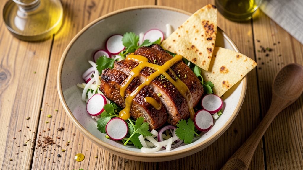 Carnitas Salad Recipe: Crispy Tortilla Chips and Smoky Spice Fusion