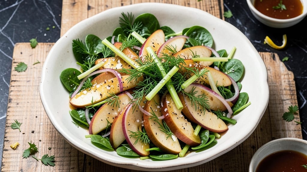 Washington Apples Salad Recipe: Tart-Sweet Crunch With Creamy Herb Dressing