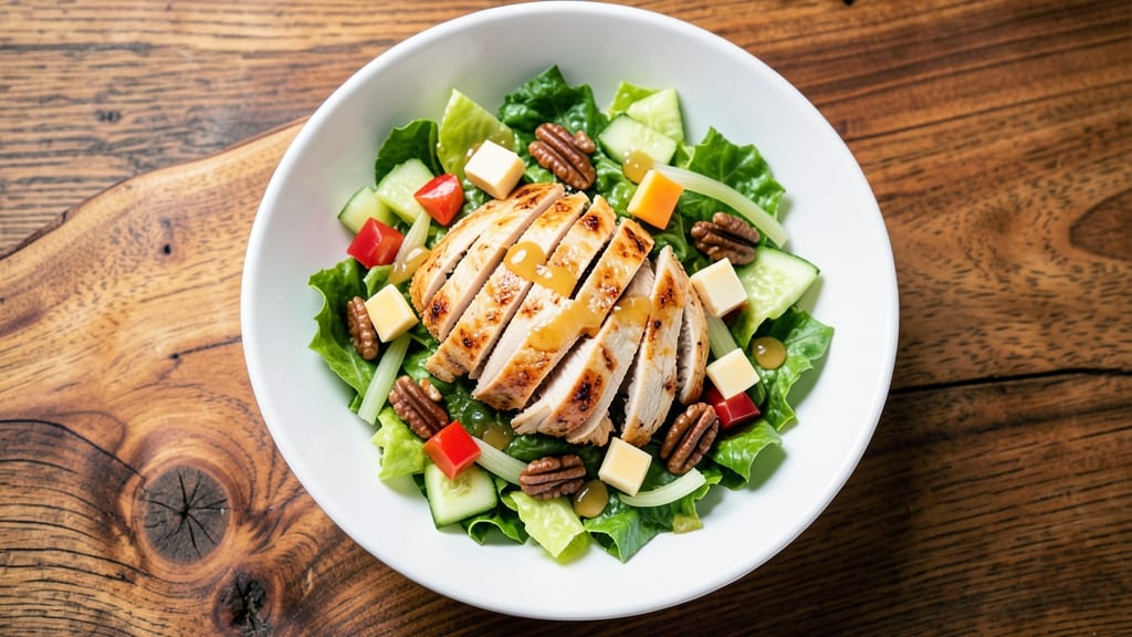 Chopped Chef Salad Recipe: Crisp Celery Crowns and Creamy Herb Cheese Fusion