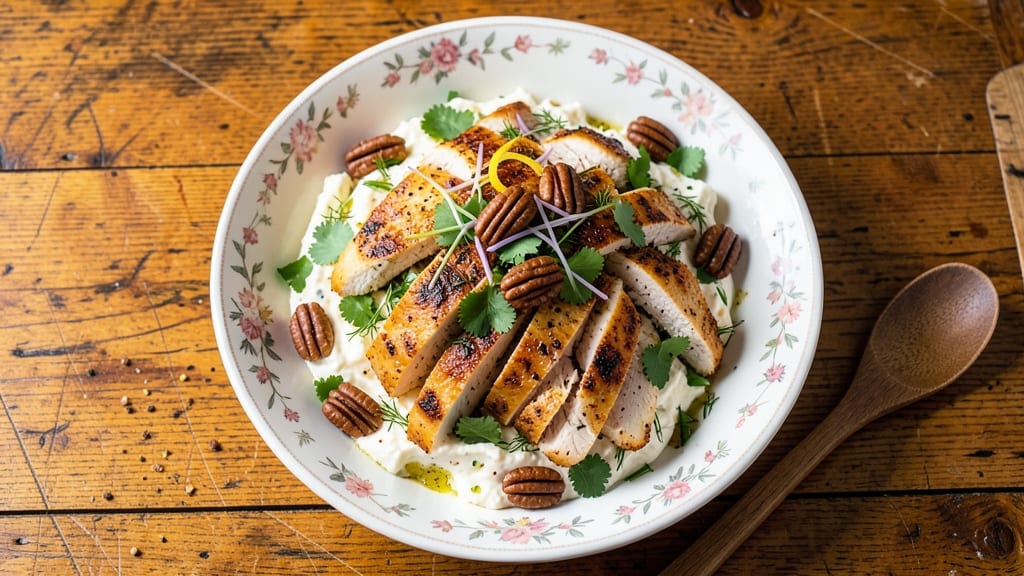 Christy Mae's Chicken Salad Recipe: Herb-Infused Cream Cheese with Toasted Pecans