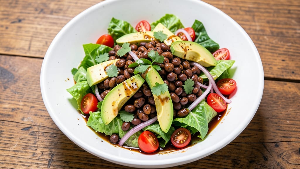 Vegan Taco Salad Recipe Healthy: Black Bean-Packed Crunch and Zesty Lime Dressing