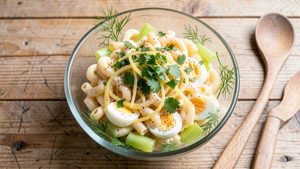 African American Macaroni Salad Recipe: Herb-Infused Mayonnaise and Crisp Celery Bites