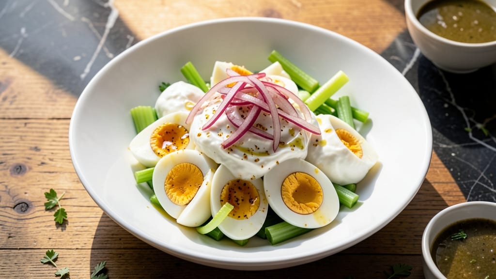 Ultimate Egg Salad Recipe: Mayo-Free Creaminess With Perfect Celery Texture