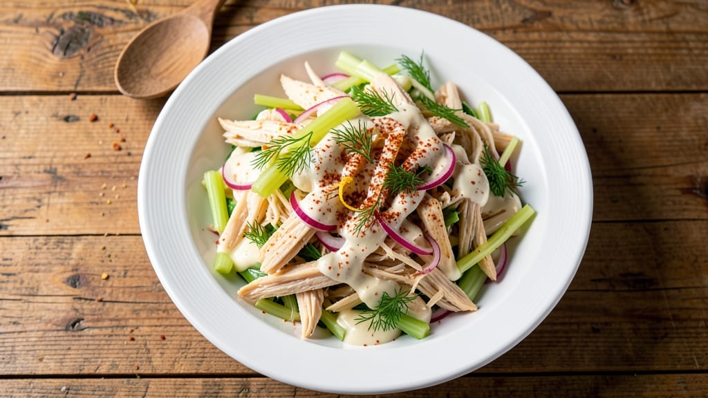 Kickin' Kay Chicken Salad Recipe: Spicy Kick and Crisp Celery Crowns
