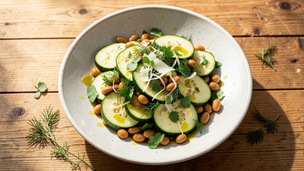 Zucchini Bean Salad Recipe: Crunchy Garden Freshness With Lemon-Herb Zing