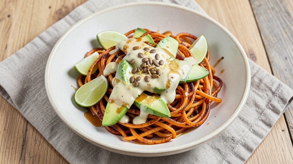Sweet Potato Noodle Salad Recipe: Roasted Sweetness Meets Zesty Lime Vinaigrette