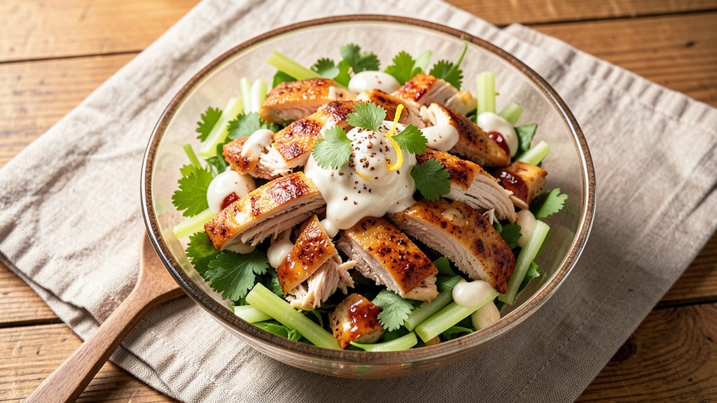 Cheesecake Factory Santa Fe Chicken Salad Recipe: Smoky Chipotle Cream Cheese Base With Crisp Celery Crowns