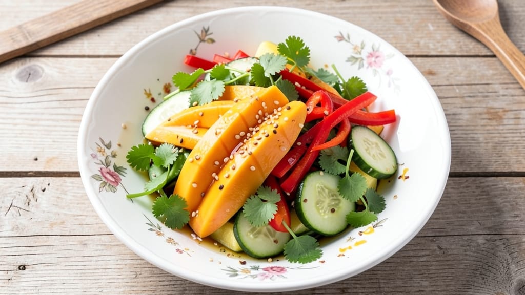 Chinese Mango Salad Recipe: Tropical Crunch With Citrus Zing