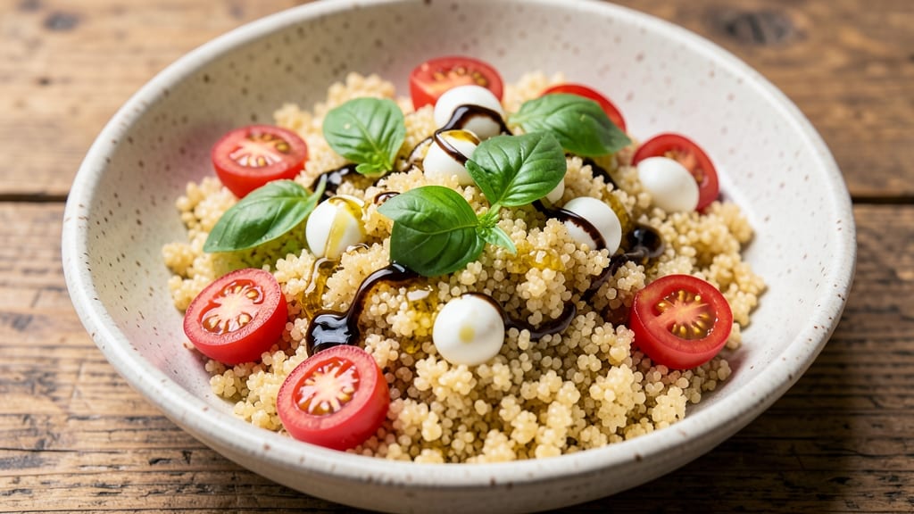 Caprese Couscous Salad Recipe: Bright Herb-Tomato Twist With Fluffy Grains