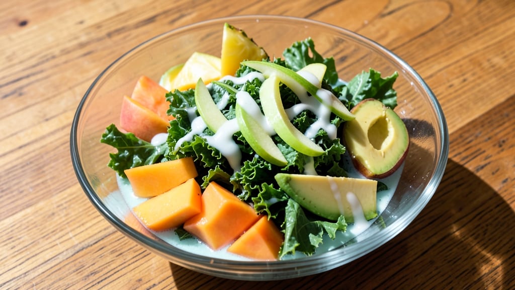 Tropical Smoothie Cafe Apple Kale Salad Recipe: Bright Citrus and Creamy Avocado Twist