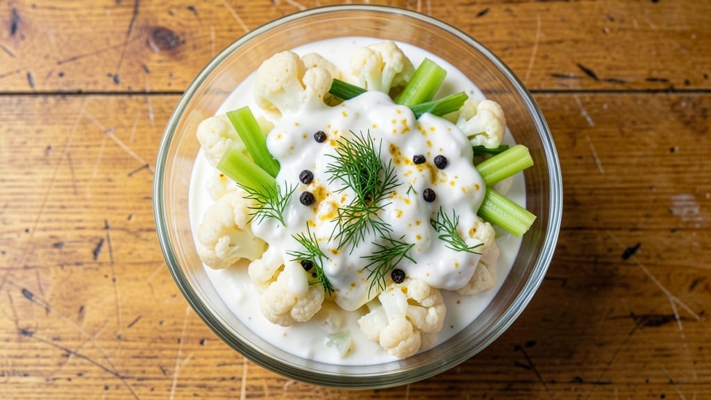 Cauliflower Potato Salad Recipe Keto: Crisp Celery Crowns and Creamy Herb Cheese Fusion Without Mayo Cling