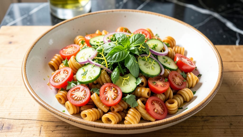 Cavatelli Salad Recipe: Hand-Twisted Pasta with Zesty Herb Dressing