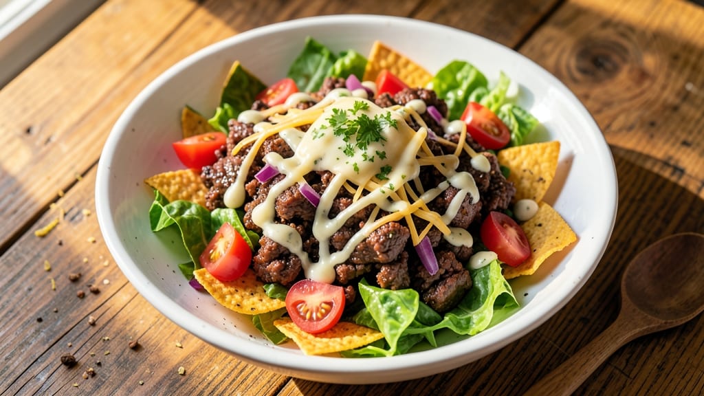 Chopped Taco Salad Recipe: Crunchy Tortilla Chips and Layered Flavor Fusion