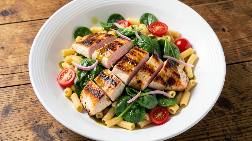 Chicken Florentine Salad Macaroni Grill Recipe: Grilled Chicken and Spinach Pasta Fusion