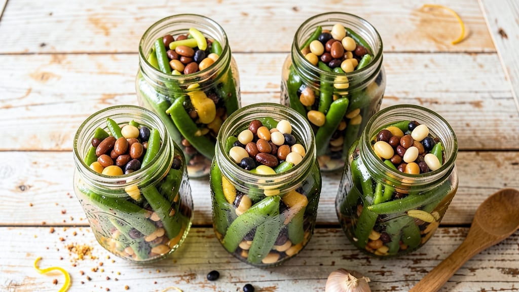 4 Bean Salad Canning Recipe: Preserves Protein-Packed Flavor for Months