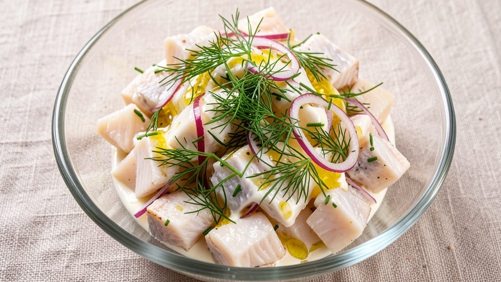 Chopped Herring Salad Recipe: Nordic-Inspired Crunch With Creamy Dill Tang