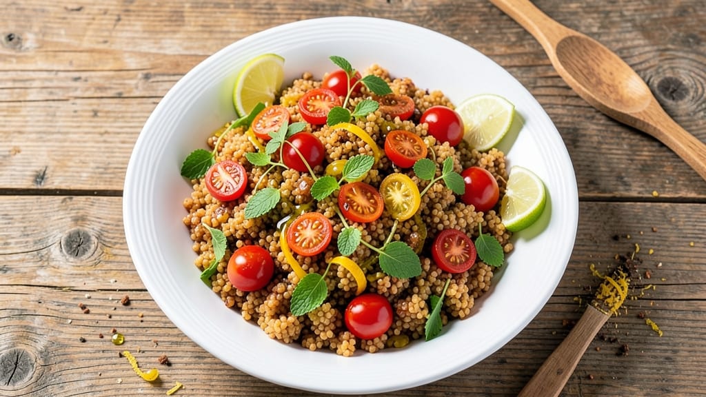 Cherry Tomato and Couscous Salad Recipe: Bright Herb-Infused Bite in 20 Minutes