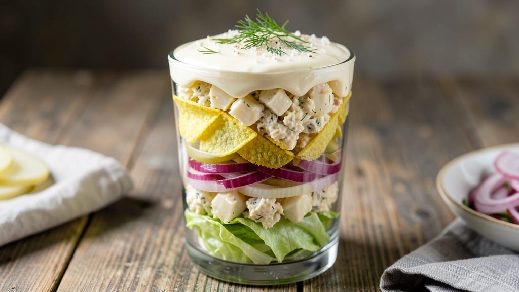 7-Layer Salad Recipe With Mayo And Sugar: Sweet-Tart Balance in Every Crunchy Layer