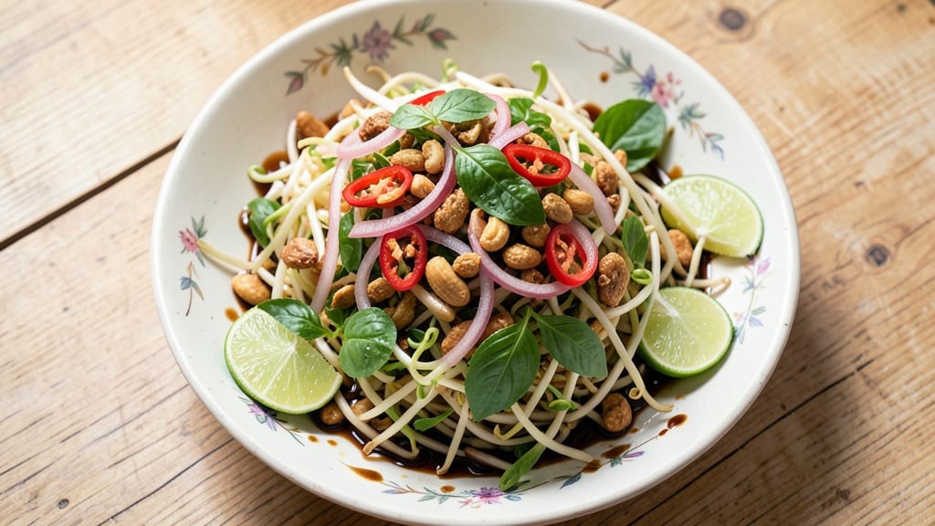 Thai Bean Sprout Salad Recipe: Tangy Lime-Dressed Crunch With Umami Depth