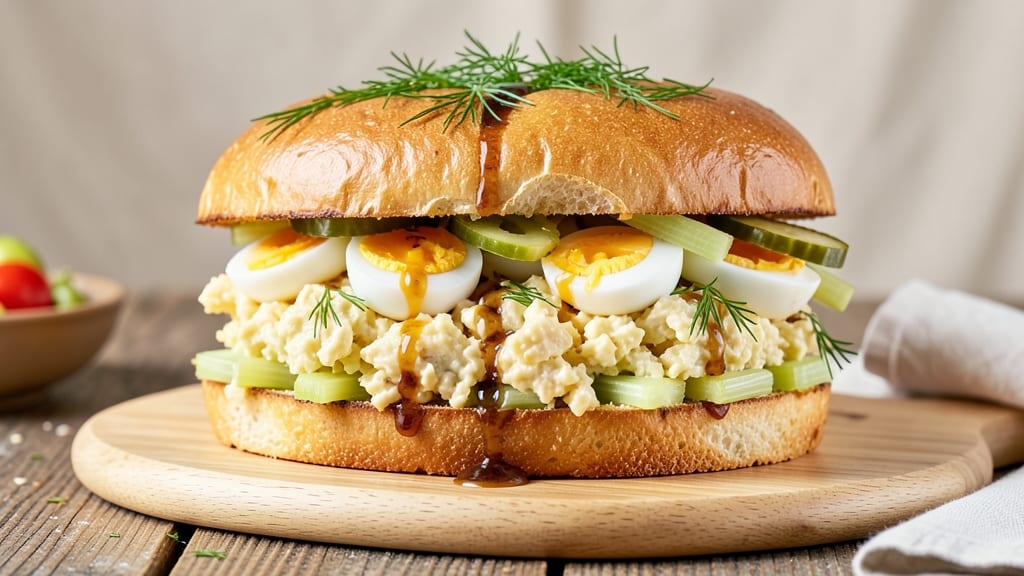 Ultimate Egg Salad Sandwich Recipe: Crisp Celery Crowns and Zesty Dill-Pickle Kick
