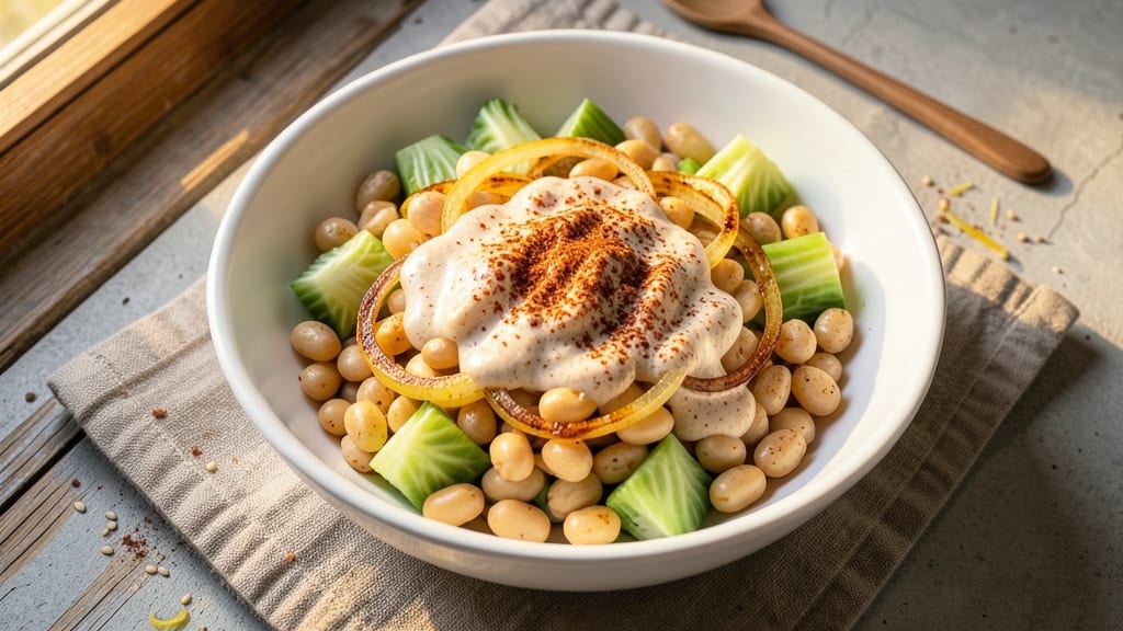 TikTok Bean Salad Recipe: Crunchy Celery Crowns and Smoky Herb Cream Cheese Fusion