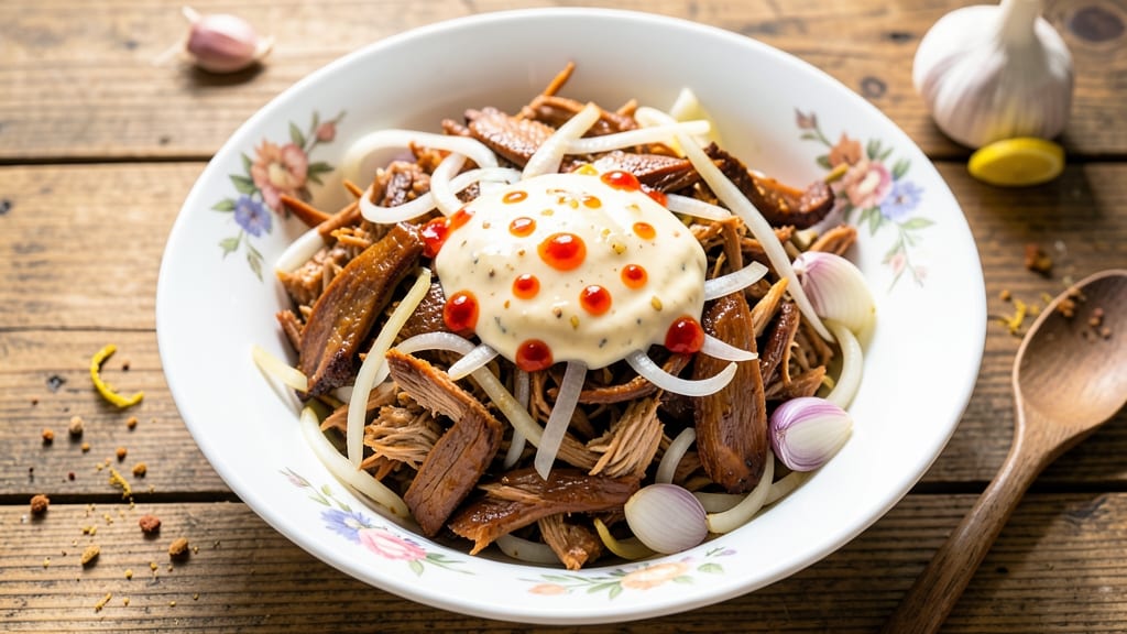 Chicken Salad Recipe Pinoy Style: Crispy Garlic and Calamansi Zing