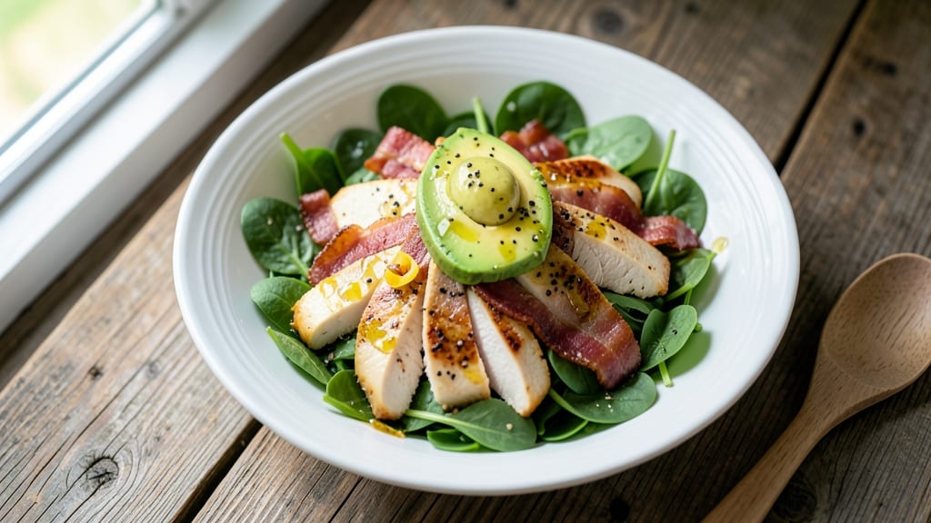Chicken, Bacon, and Avocado Salad Recipe: Crispy Protein-Packed Bite in 15 Minutes