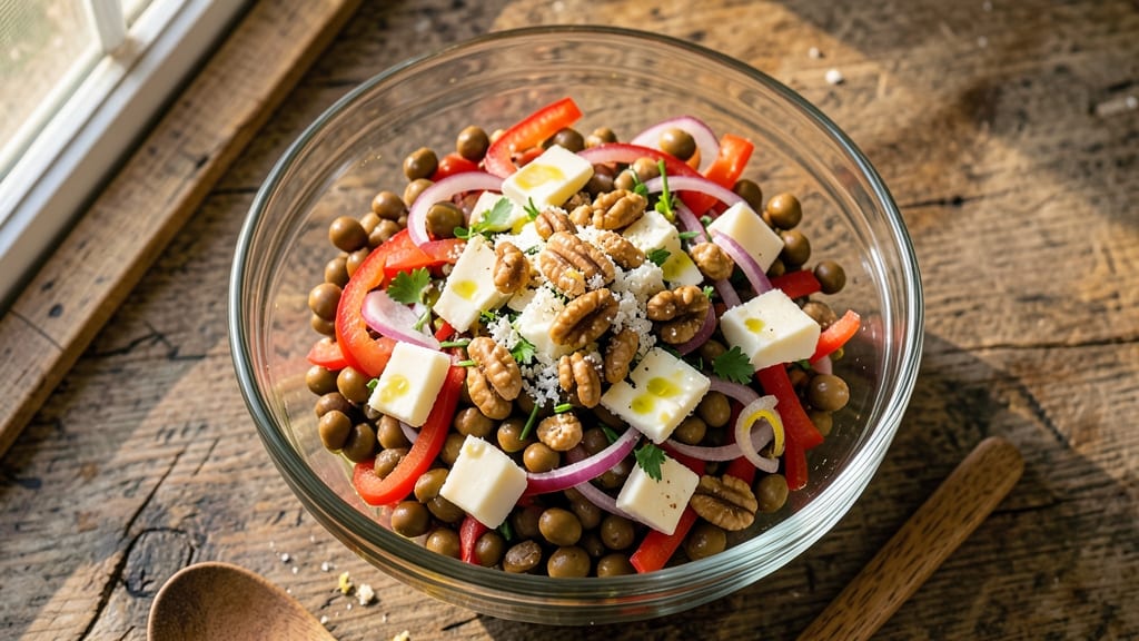 Carla Hall's Black Eyed Peas Salad Recipe: Smoky Herb Cheese Crunch With Zero-Wilt Celery