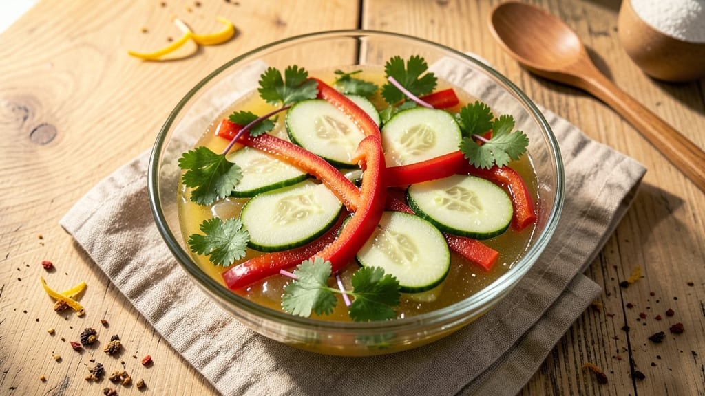 Agar Agar Salad Recipe: Jiggly Gelatin-Free Texture With Herb Brightness
