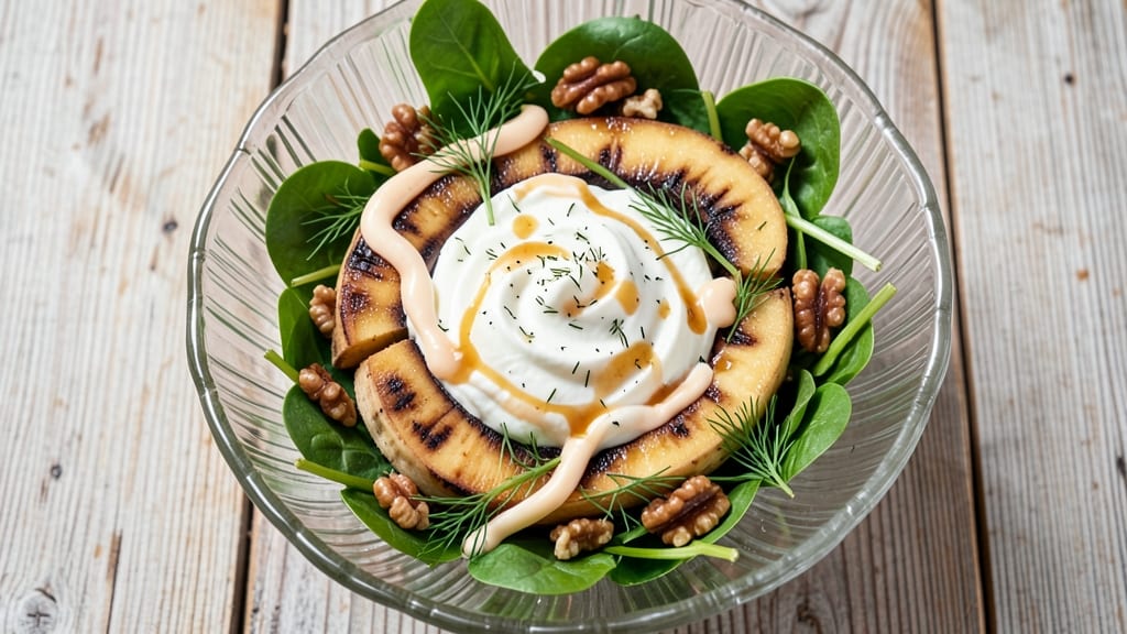 Come Sit at My Table Banana Salad Recipe: Sweet Tart Crunch With Creamy Herb Cheese Twist