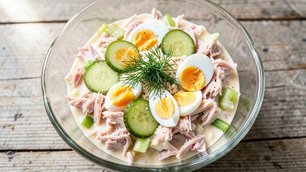 Tuna Salad Recipe With Egg and Pickles: Zesty Crunch That Stays Fresh All Week