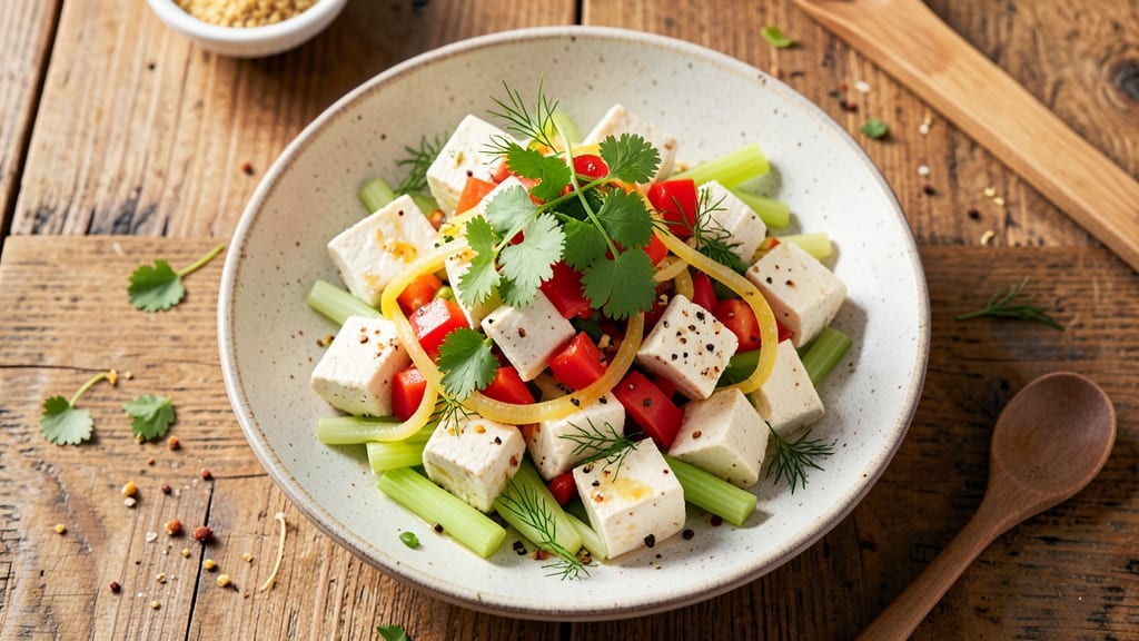 Tofu Egg Salad Whole Foods Recipe: Crisp Celery Crowns and Fluffy Tofu Fusion