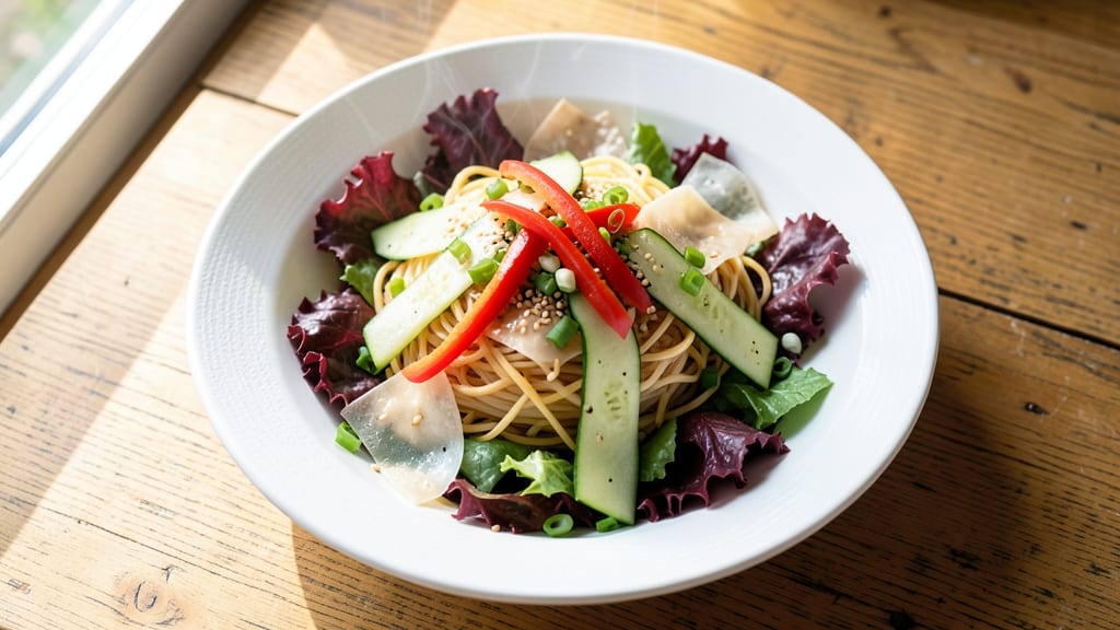 Chrissy Teigen's Ramen Salad Recipe: Spicy Miso-Lime Dressing With Crunchy Wonton Strips