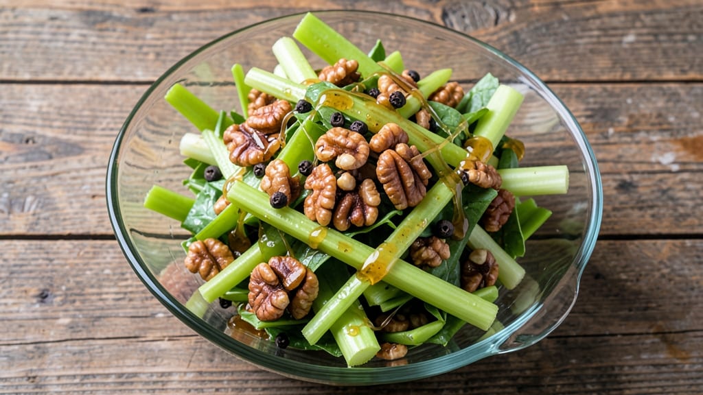 Celery and Walnut Salad Recipe: Crunchy Nutty Bite With Herbal Zing