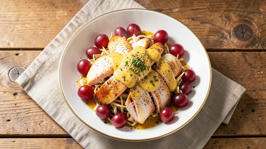 Chicken Salad Recipe With Grapes and Curry Powder: Sweet-Tart Crunch Meets Warm Spice Magic
