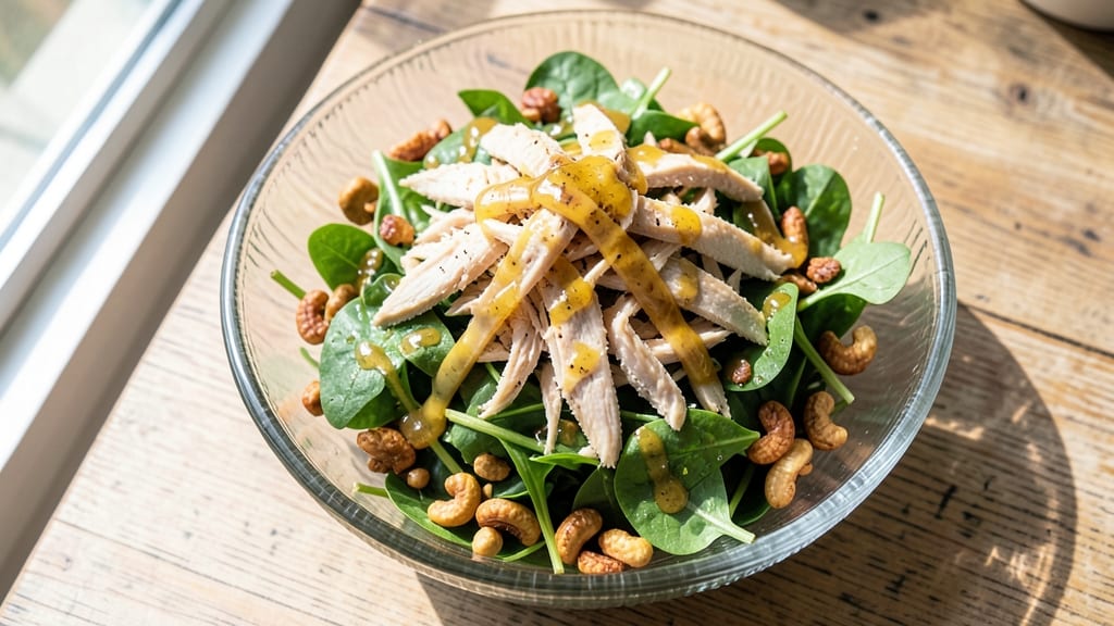 Chicken Cashew Nut Salad Recipe: Crunchy Nutty Bite Meets Lightly Poached Chicken