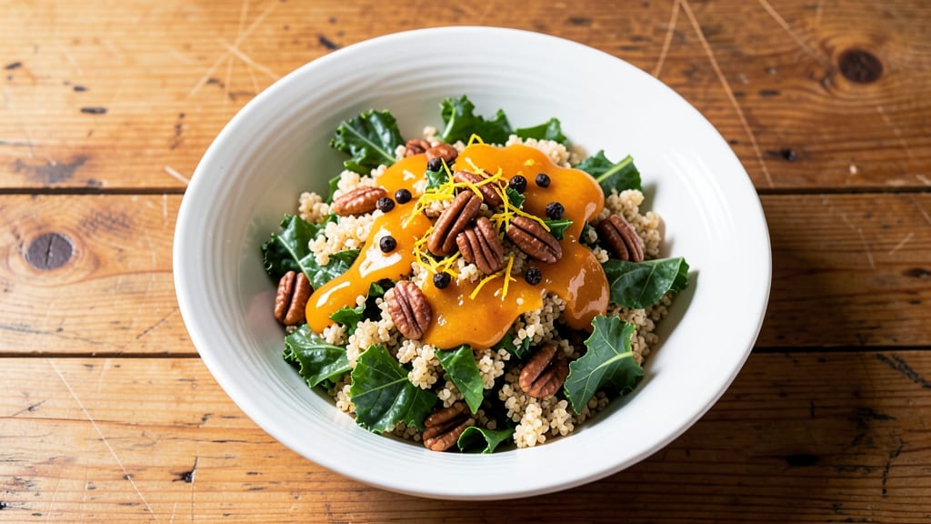 Charleston's Kale and Quinoa Salad Recipe: Earthy Greens Meets Toasted Nuts and Citrus Zing