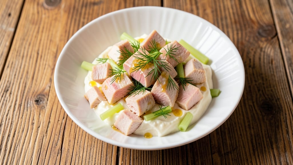 Chicken Salad Appetizer Recipe: Crisp Celery Crowns and Herb Cream Cheese Bites
