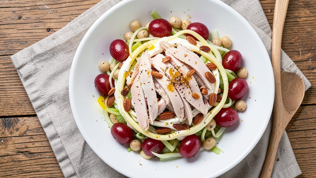 Chicken Salad Chick Grape Cream Cheese Recipe: Crisp Celery Crowns and Sweet Tart Bite Fusion
