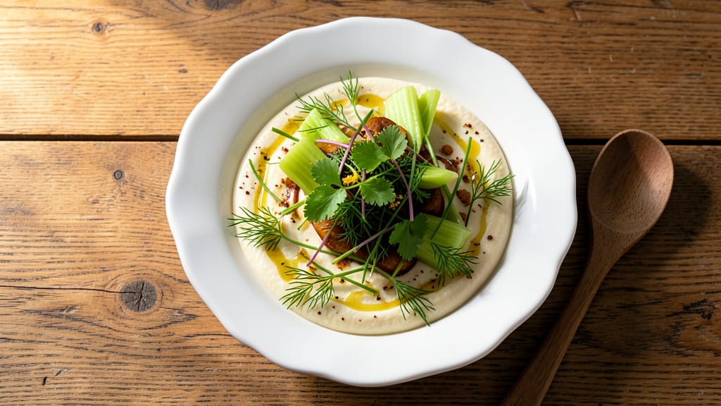 1904 Salad Recipe: Celery Crown Crunch With Herb Cream Cheese Delight