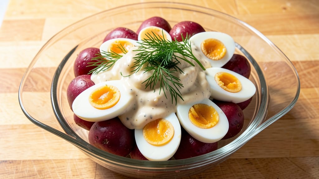 Classic Red Potato Salad Recipe: Herb-Infused Creaminess With Crunchy Celery Crowns